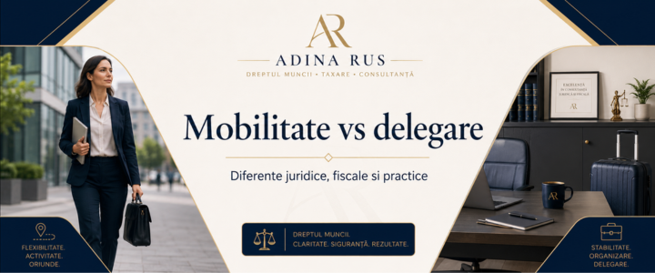 Mobilitate sau delegare? Cine primeste prestatia de mobilitate, cine primeste diurna si de ce tratamentul fiscal este diferit